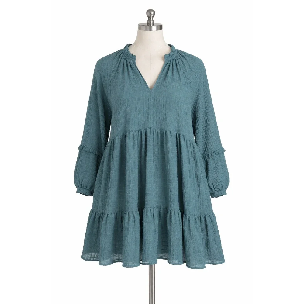 Mare Mare x Anthropologie Tiered Babydoll Mini Dress Size Anne Flowy Lightweight